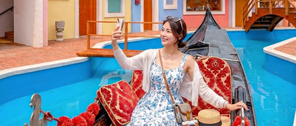 Detailed itinerary map for Nami Island + The Garden of Morning Calm + Petite France & Italian Village Map showing the route of the tour connecting Seoul departure points to Gapyeong attractions