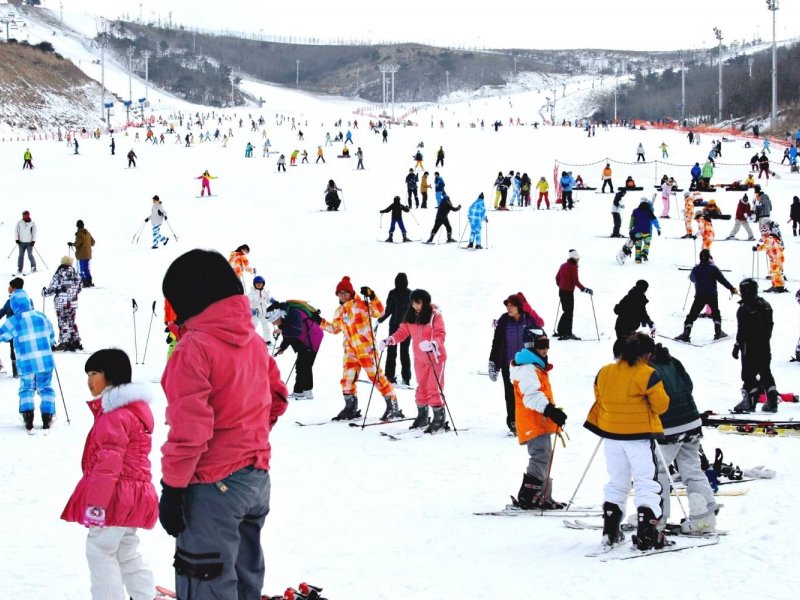 Eden Valley Resort Day Ski Tour in Korea