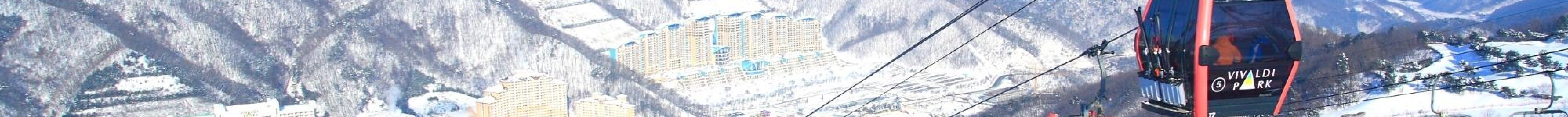 Vivaldi Park Ski World Wide beginner slope at Vivaldi Park with gondola in view