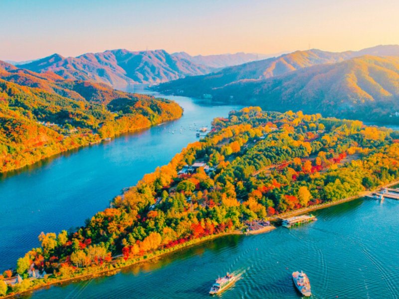 Nami Island From Seoul in South Korea Hwadam Botanic Garden + Nami Island + Gangchon Railbike One Day Tour