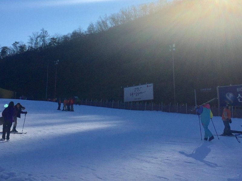 Ski Lesson Beginner ski lesson with instructor