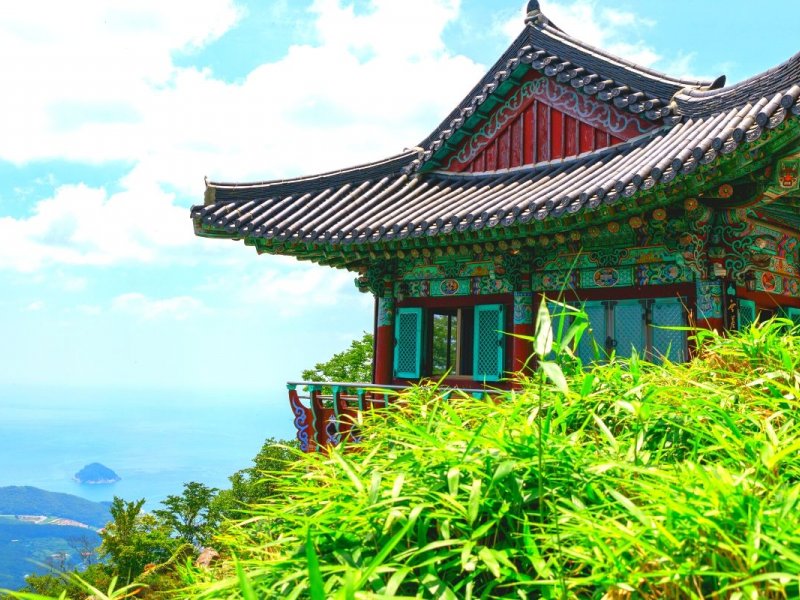 Namhae Island: Boriam Buddhist Temple at Geumsan Mountain Namhae Island Adventure Trip